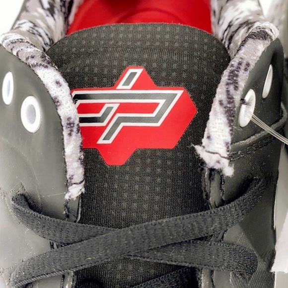 New Balance Pedroia TPU Mens Molded Baseball Cleats - Black/Digital Camo - Picture 4 of 9